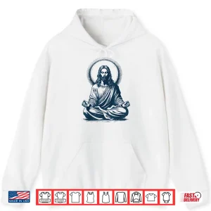 Hoodie Jesus Lord Meditating Buddhist Monk Meditation Shirt