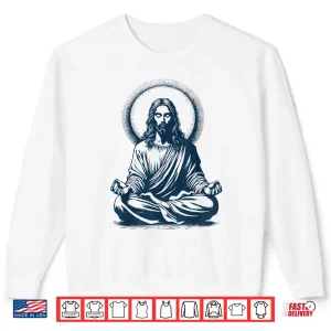 Sweatshirt Jesus Lord Meditating Buddhist Monk Meditation Shirt