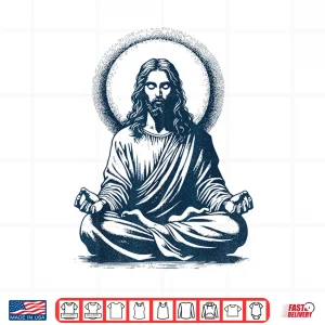 Design Jesus Lord Meditating Buddhist Monk Meditation Shirt