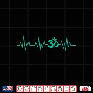 Design Meditation Om Heartbeat Hinduism Spirituality Buddha Gift Shirt