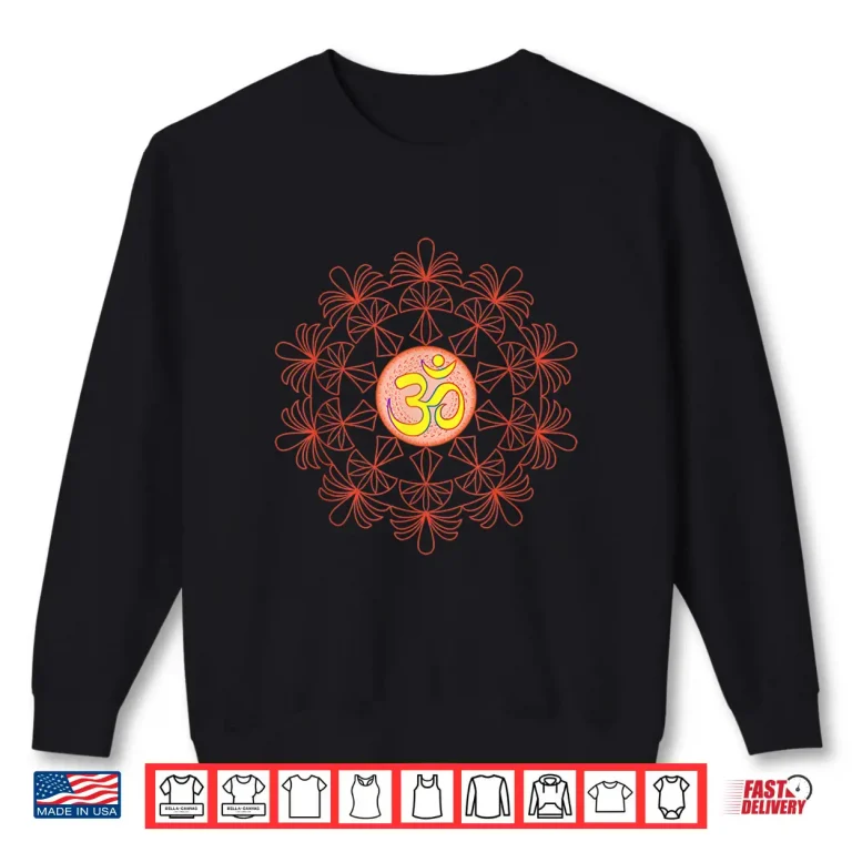 Sweatshirt Om Aum Omkara Symbol Spiritual Yoga Meditation Lotus Mandala Shirt