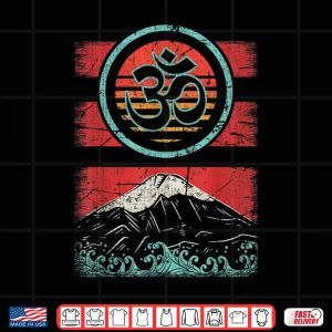 Design Om Ohm Symbol Retro Vintage 80s Style Meditation Yoga Gift Shirt