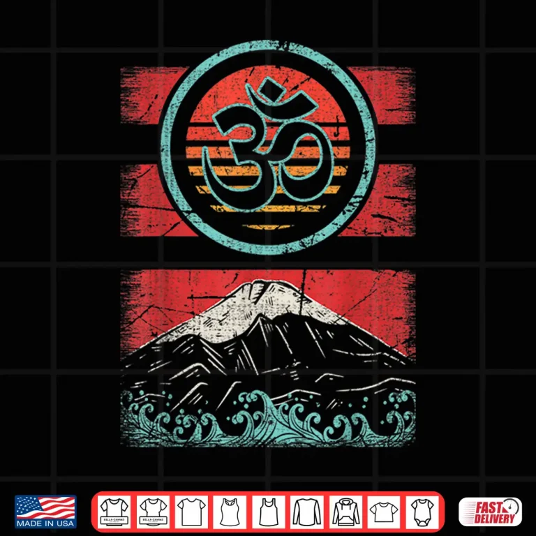 Design Om Ohm Symbol Retro Vintage 80s Style Meditation Yoga Gift Shirt