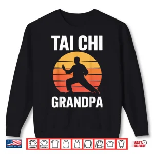 Sweatshirt Tai Chi Grandpa Martial Arts Meditation Elderly Fitness Men Shirt