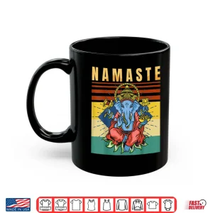 Mug Yoga Ganesha Spiritual Meditation Namaste Retro Shirt