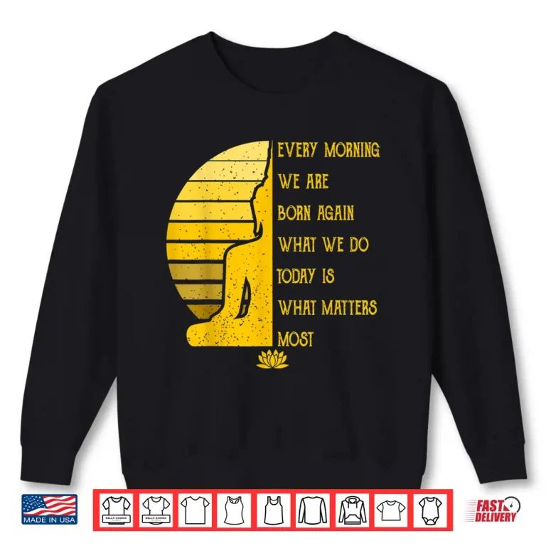 Sweatshirt Yoga Tshirt MEDITATION Buddha Gift Yoga Teacher Shirt