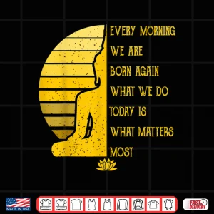 Design Yoga Tshirt MEDITATION Buddha Gift Yoga Teacher Shirt