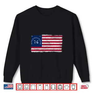 Sweatshirt Bennington Flag USA Flag Stars and Stripes Shirt