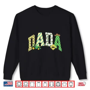 Sweatshirt Dada of The Birthday Boy Tractor Farm Trucks Family Party Shirt