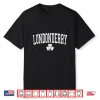 Londonderry Ireland St Patricks Day Distressed Shamrock Shirt
