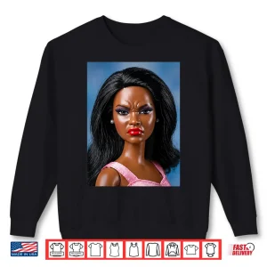 Sweatshirt Angry Disgusted Black Doll Face Meme Reaction Meme Funny Shirt