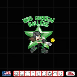 Design Big Green Ballers Softball Shirt