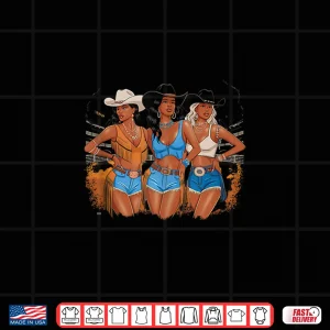 Design Black Cowgirl African American Western Country Texas Rodeo Shirt