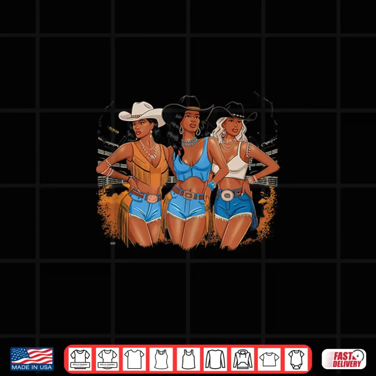 Design Black Cowgirl African American Western Country Texas Rodeo Shirt
