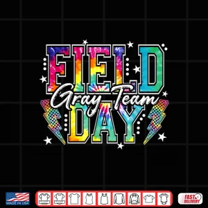 Design Field Day Gray Team Tie Dye School Field Trip 2026 Shirt