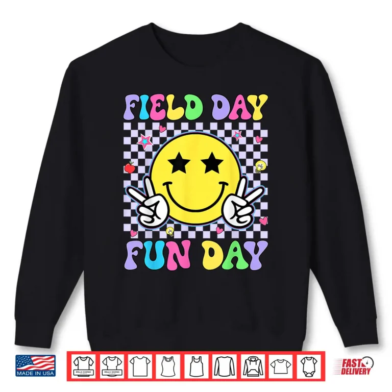 Sweatshirt Retro Groovy Field Day Fun Day Teacher Kids Field Day 2026 Shirt