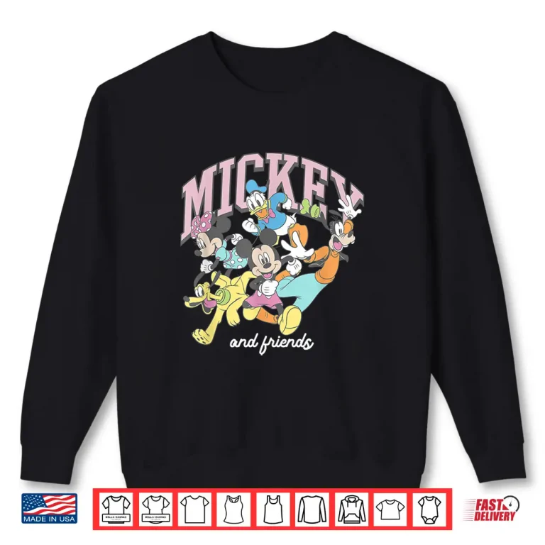 Sweatshirt Disney Mickey and Friends Classic Running Pose Shirt
