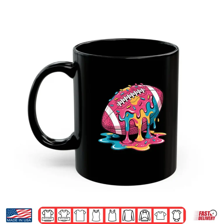 Mug Football Drip For Lineman WR QB RB Ice Cream Sprinkles Shirt Shirt