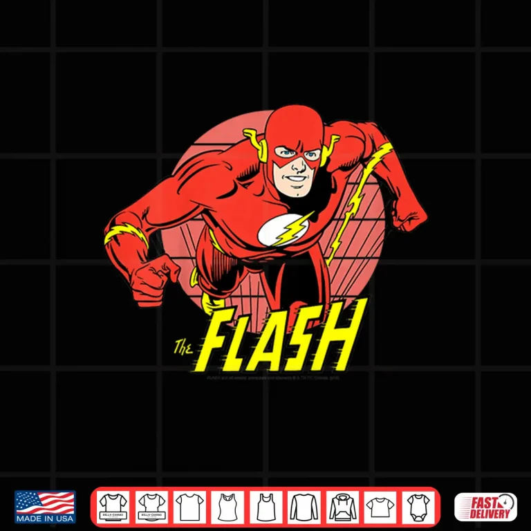 Design Kids DC Comics The Flash Running Portrait Shirt