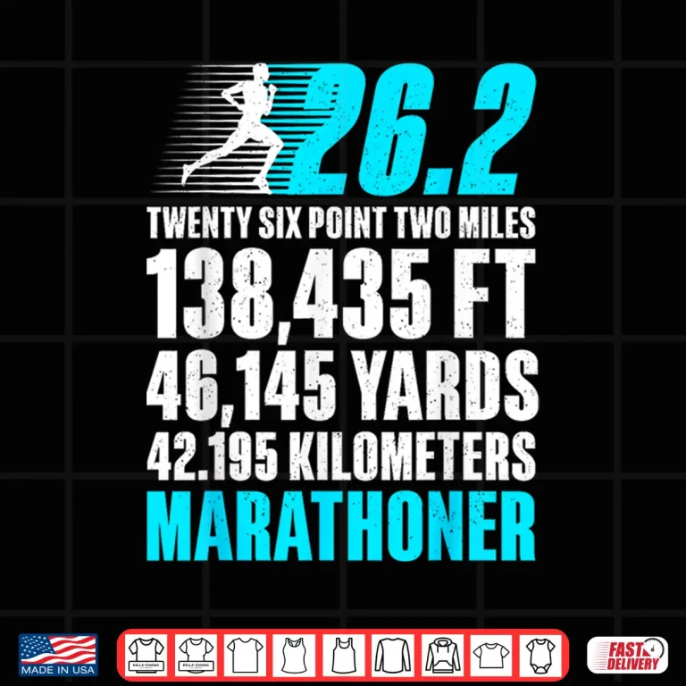 Design Marathon Running Design For Men Women 26.2 Marathon Runner Shirt