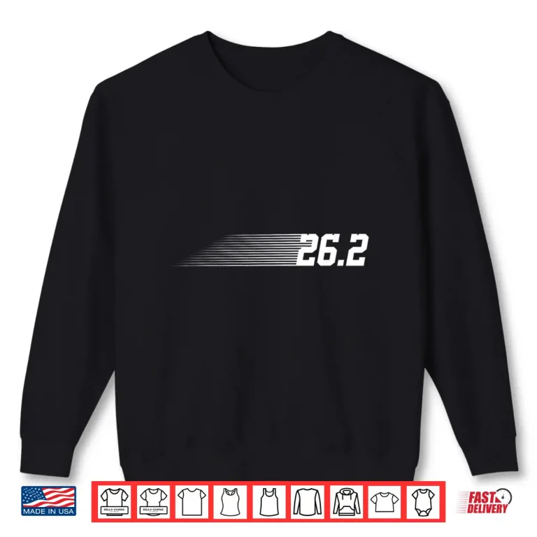Sweatshirt 26.2 Marathon Design For Men Women Athlete Marathon Runner Shirt