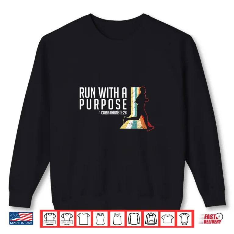 Sweatshirt Bible Verse 1 Corinthians 9 26 Running Fitness Shirt