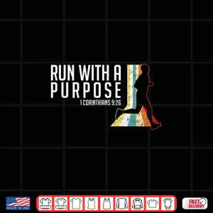 Design Bible Verse 1 Corinthians 9 26 Running Fitness Shirt