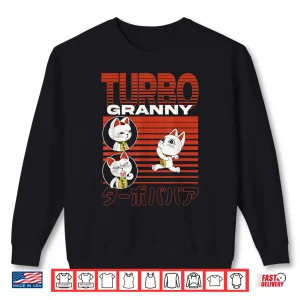 Sweatshirt Dan Da Dan Running Turbo Granny Cat Collage Anime Shirt
