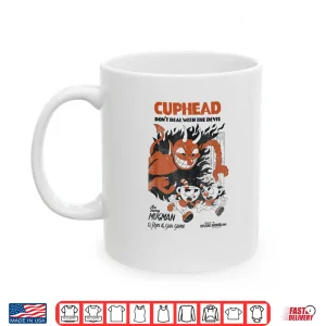 Mug Cuphead Mugman Running From The Devil Graphic Shirt