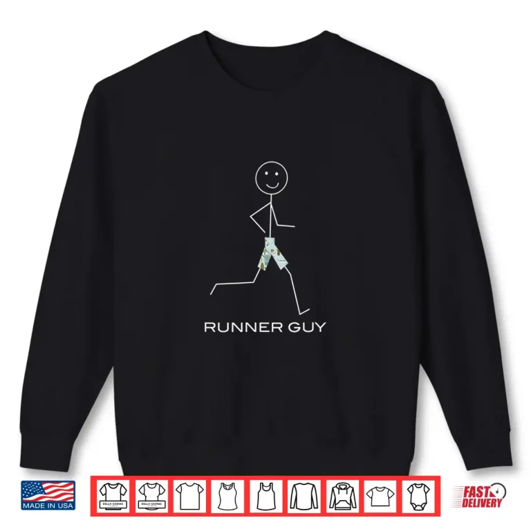 Sweatshirt Funny Mens Running Design Boys Jogger Runner Gift Shirt