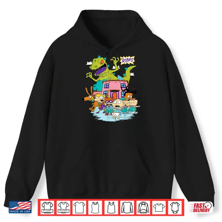 Hoodie Rugrats Running Away From Reptar Shirt