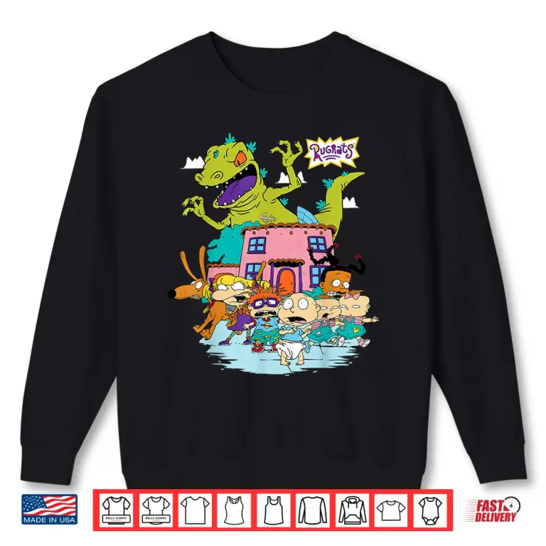 Sweatshirt Rugrats Running Away From Reptar Shirt
