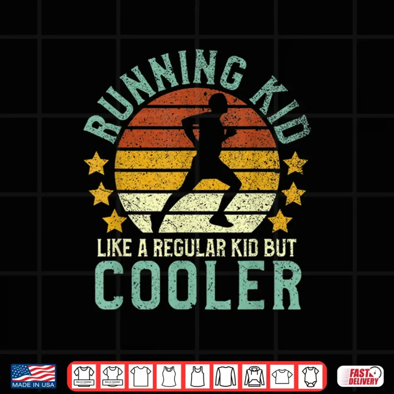 Design Running Kid Funny Track and Field Runner Run Lover Gift Shirt