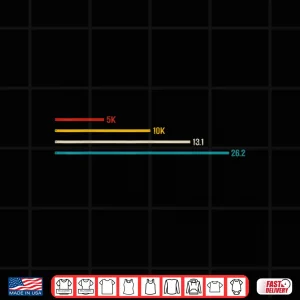 Design Running Vintage 26.2 Miles Marathoner Half Marathon Runner Shirt