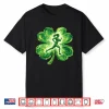 St Patricks Day Running Irish Shamrock Track Field Runner Shirt