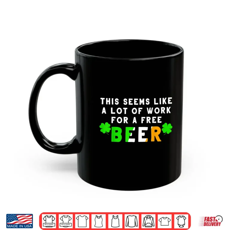 Mug St Patricks Day Running Design Gift For Irish Beer Races Shirt