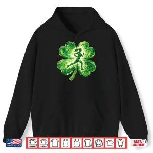 Hoodie St Patricks Day Running Irish Shamrock Track Field Runner Shirt
