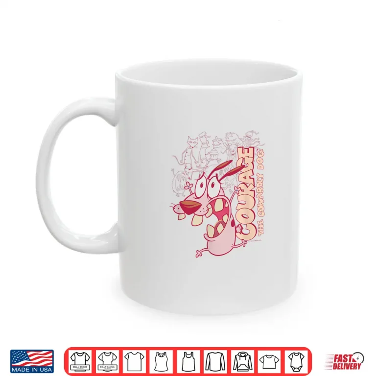 Mug Courage the Cowardly Dog Running Scared Shirt