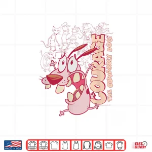 Design Courage the Cowardly Dog Running Scared Shirt