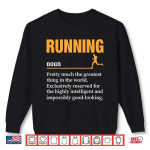 Sweatshirt Running Definition Humor Marathon Funny Athlete Runner Shirt
