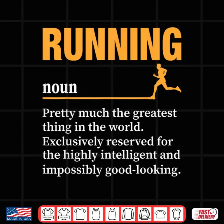 Design Running Definition Humor Marathon Funny Athlete Runner Shirt