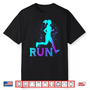 Running Runner Girls Cross Country Track Marathon Shirt
