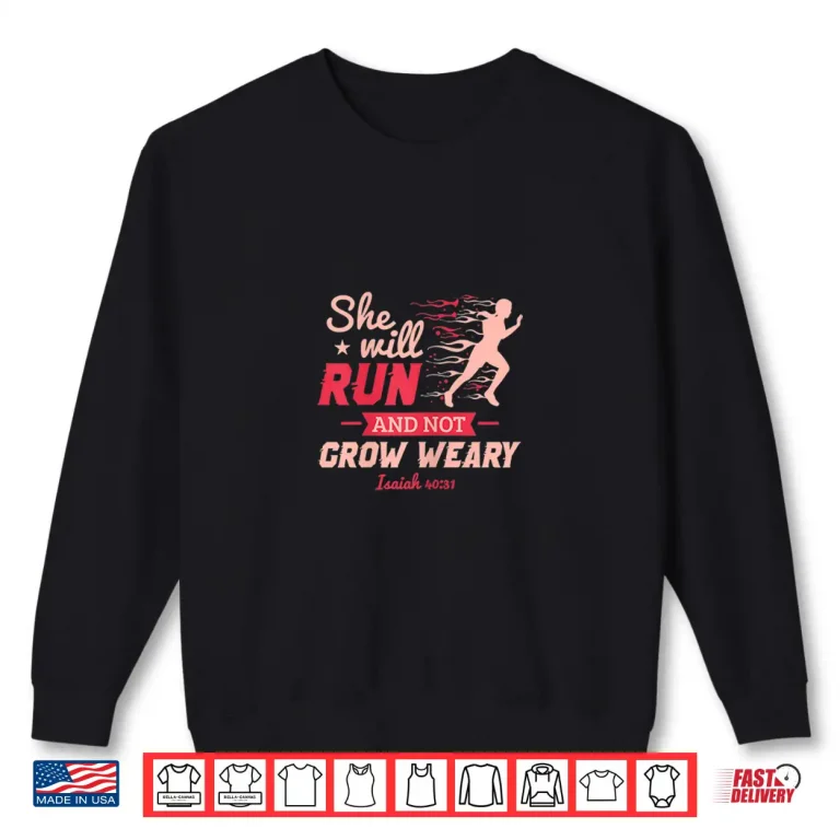 Sweatshirt Womens Funny She Will Run XC Cross Country Running Gift Men Women Shirt