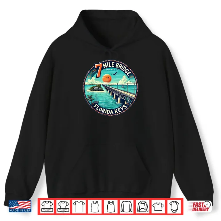 Hoodie Florida Keys 7 Mile Bridge Marathon Shirt