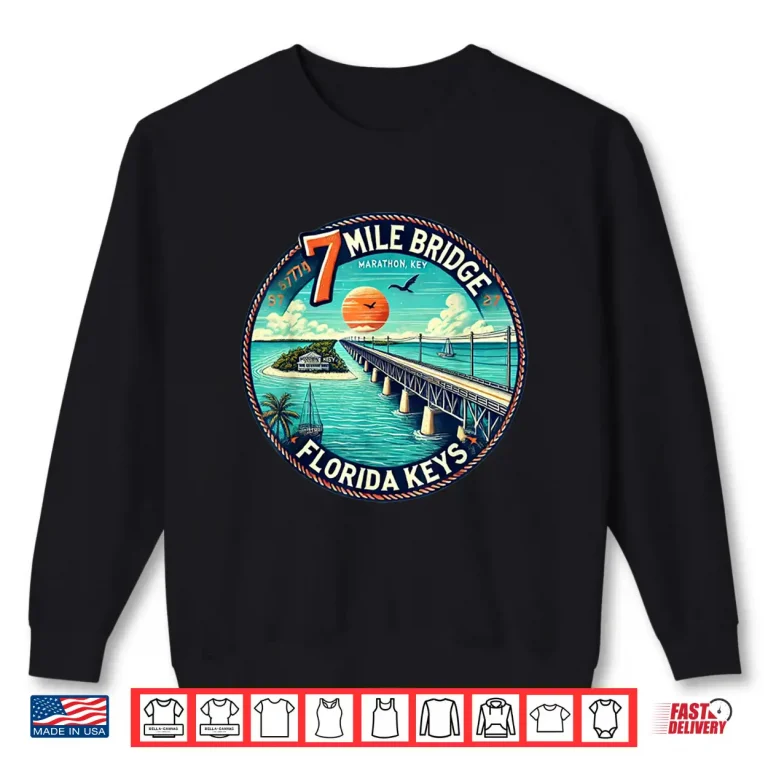 Sweatshirt Florida Keys 7 Mile Bridge Marathon Shirt