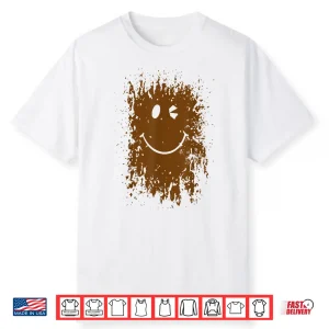 Funny Splash Mud Splatter Face Run Forest Gump Shirt