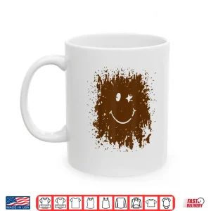 Mug Funny Splash Mud Splatter Happy Smile Face Run Forest Gump Shirt