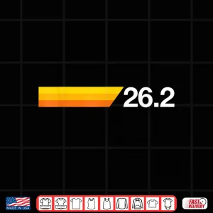 Design Gift For First Marathon 26.2 Marathoner Retro Runner Shirt