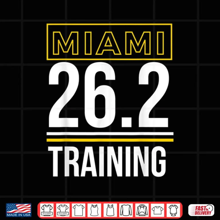 Design Miami Marathon Runners Training 26.2 Miles Runner Shirt