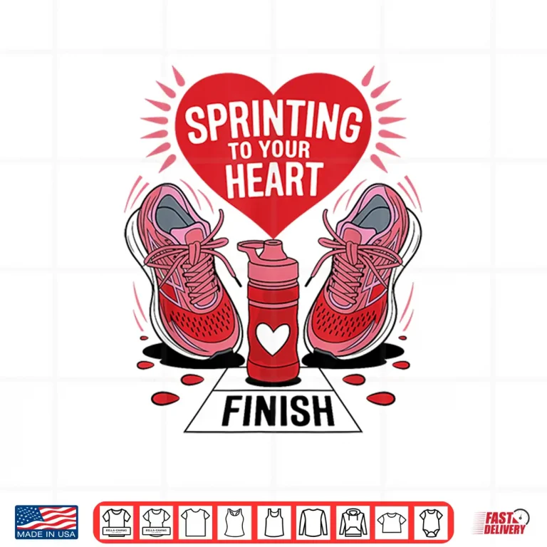Design Sprinting To Your Heart Valentines Day Runners Shirt